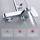 Душевая система Raglo R50.24 хром