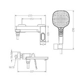 Смеситель для ванны Raglo R51.30.06 черный 