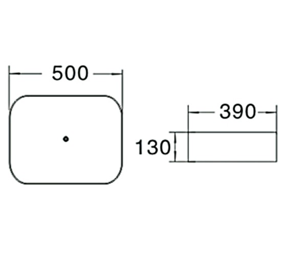 Раковина чаша SantiLine SL-1051MW 50 см белый матовый