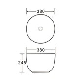 Раковина чаша SantiLine SL-1110 38 см белый