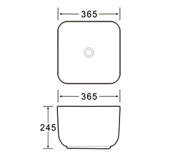 Раковина чаша SantiLine SL-1111 37 см белый