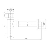 Сифон для раковины Raglo R600.20.01 бронза