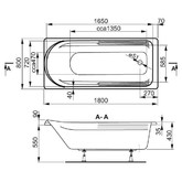 Акриловая ванна Vagnerplast Hera 180x80