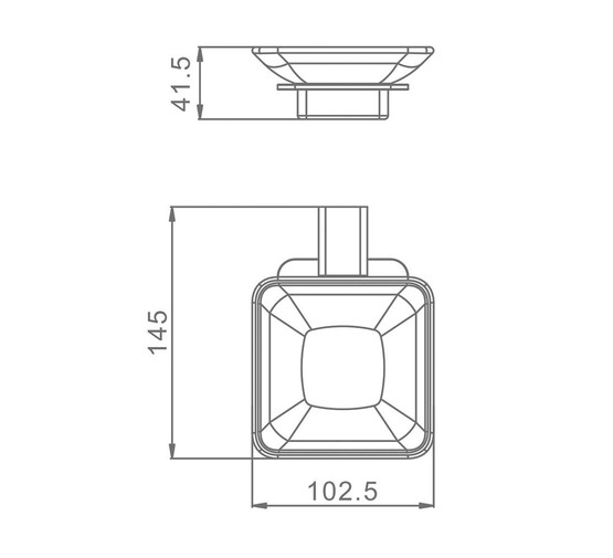 Мыльница Raglo R301.02 хром