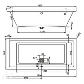 Акриловая ванна Vagnerplast Cavallo 180x80