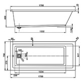 Акриловая ванна Vagnerplast Cavallo 170x75