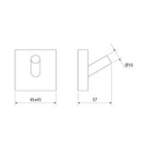 Крючок Iddis Edifice хром