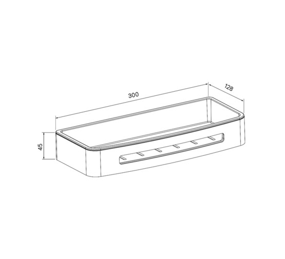 Полка Iddis Optima Home 30 см хром