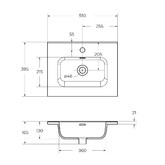 Раковина BelBagno BB500/390ETL 50 см 