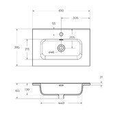 Раковина BelBagno BB600/390ETL 60 см 