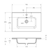 Раковина BelBagno BB700ETL 70 см 