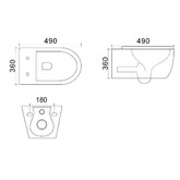 Унитаз подвесной Azario Geno AZ2196D безободковый  микролифт