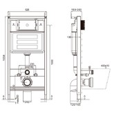 Инсталляция для унитаза Aquame AQM4002