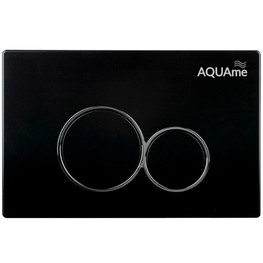 Клавиша смыва Aquame AQM4101B черный/хром