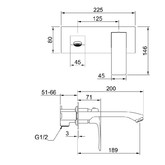 Смеситель для раковины Raglo R01.11.03 золото сатин