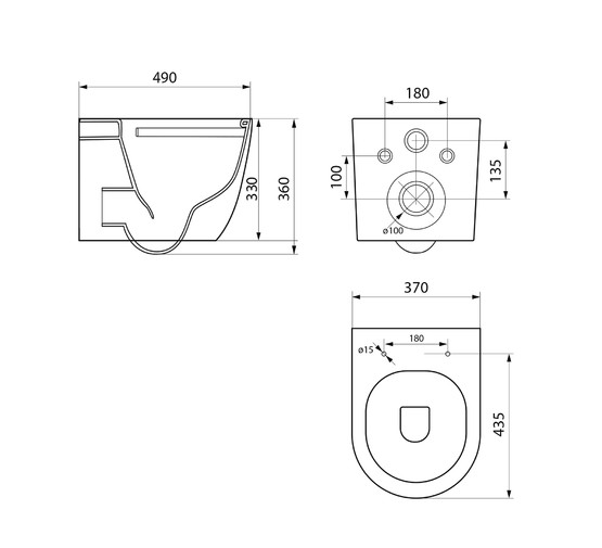 Унитаз подвесной Point Афина PN41041 безободковый торнадо микролифт