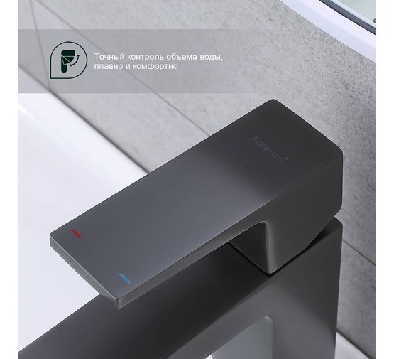Смеситель для раковины Splenka S01.10.09 графит