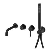 Смеситель для ванны Boheme Uno встраиваемый черный матовый