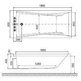 Акриловая ванна Excellent Palace 180x80