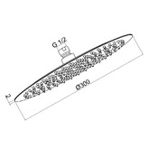 Душевая система Aquame AQM8408GM встраиваемая оружейная сталь