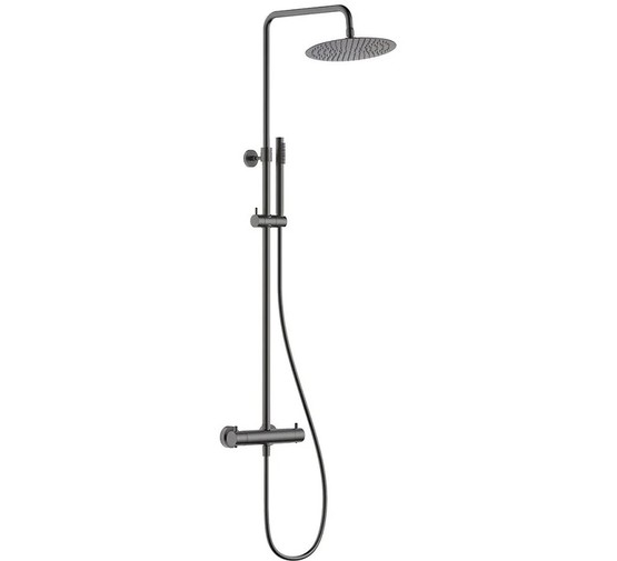 Душевая система Aquame AQM8006GM оружейнная сталь
