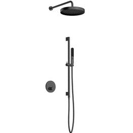Душевая система Aquame AQM8401GM встраиваемая оружейная сталь