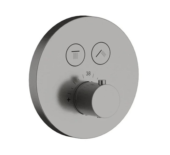 Душевая система Aquame AQM8403GM встраиваемая термостат оружейная сталь