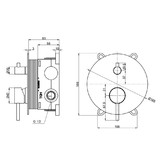 Душевая система Aquame AQM8404CR встраиваемая хром