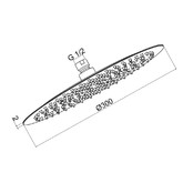 Душевая система Aquame AQM8404BG встраиваемая шлифованное золото