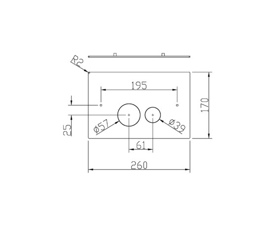 Клавиша смыва Boheme 648-B черный матовый