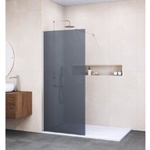 Душевая перегородка RGW WA-002 900x1950 хром, тонированное стекло