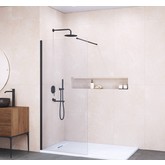 Душевая перегородка RGW WA-002B 700x1950 черный, прозр.стекло