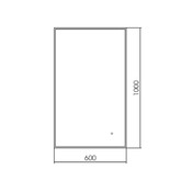 Зеркало Aquame AQM9102B 60 см черный