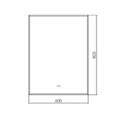 Зеркало Aquame AQM9103 60 см 
