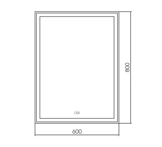 Зеркало Aquame AQM9105 60 см 