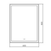 Зеркало Aquame AQM9105 60 см 