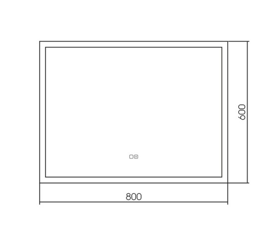 Зеркало Aquame AQM9104 80 см 