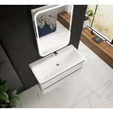 Тумба подвесная Aquame S4 100 см белый