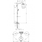 Душевая система HANSGROHE Croma 27222000 хром