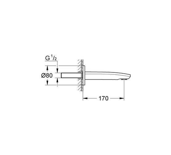Излив для ванны Grohe Eurosmart Cosmopolitan 13276002