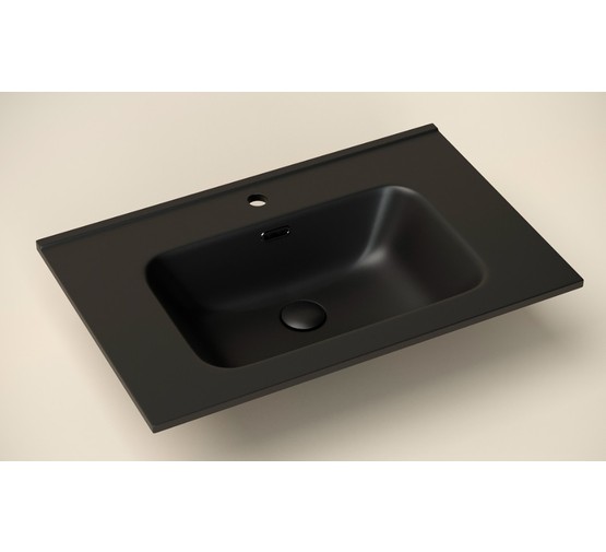 Раковина накладная Ceramicanova Element CN7007MB 70 см черный матовый