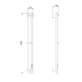 Полотенцесушитель электрический Raglo R350.11.09 круг графит