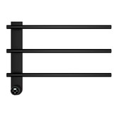 Полотенцесушитель электрический Aquame 520*384 черный матовый