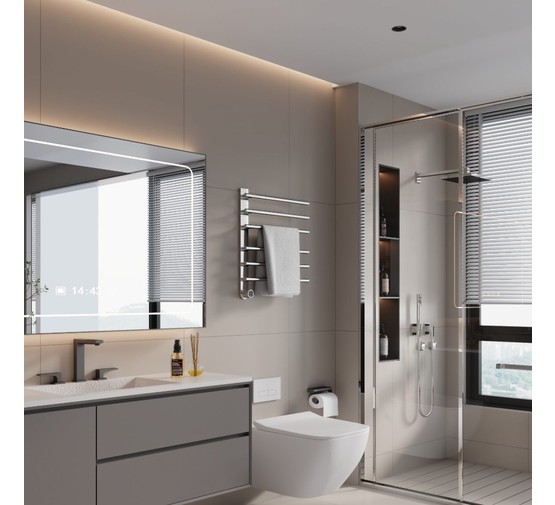 Полотенцесушитель электрический Aquame 520*624 хром