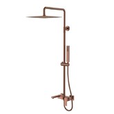 Душевая система Boheme Qubic со смесителем бронза брашированная