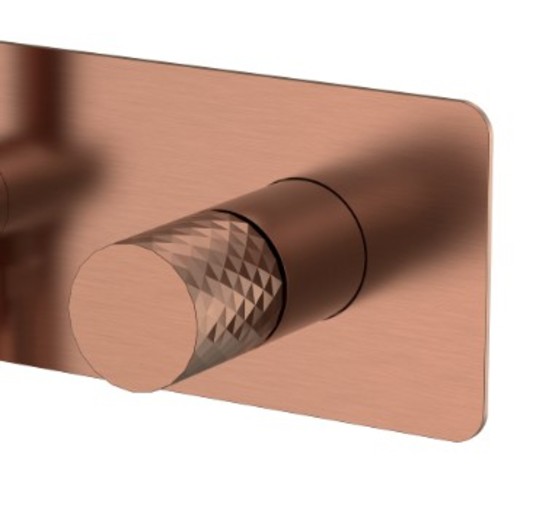 Душевая система Boheme Stick Diamond со смесителем медь брашированная