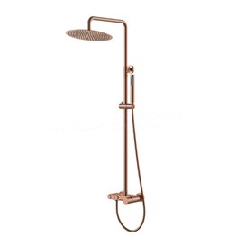 Душевая система Boheme Stick Diamond со смесителем медь брашированная