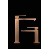 Смеситель для раковины Boheme Qubic медь брашированная