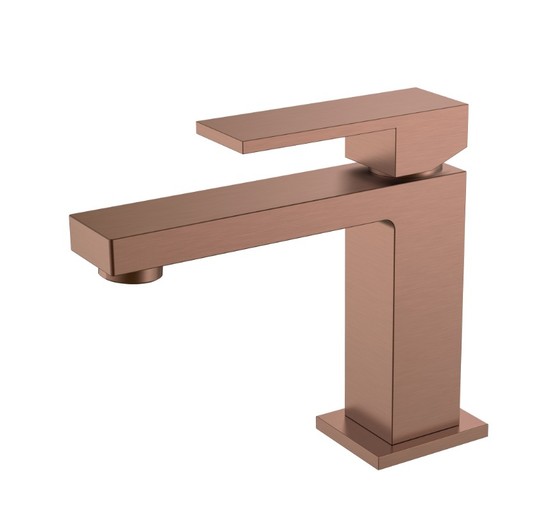 Смеситель для раковины Boheme Qubic бронза брашированная