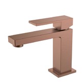 Смеситель для раковины Boheme Qubic бронза брашированная